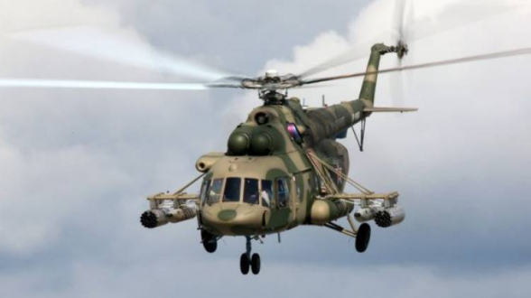 Минобороны России сообщает о сбитом в районе села Ерасха вертолёте Ми-24