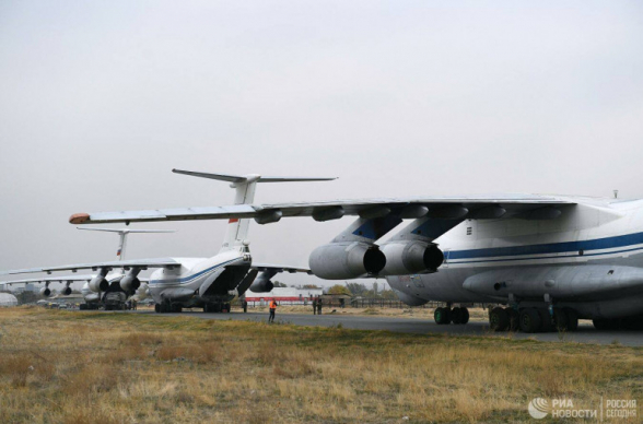 1 օրում Հայաստան է ժամանել ռուս խաղաղապահներին տեղափոխող 22 ինքնաթիռ. ՌԴ ՊՆ