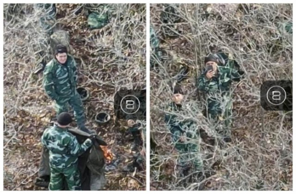 Կապանի օդանավակայանի մոտակայքում գտնվող ադրբեջանցի զինվորականները