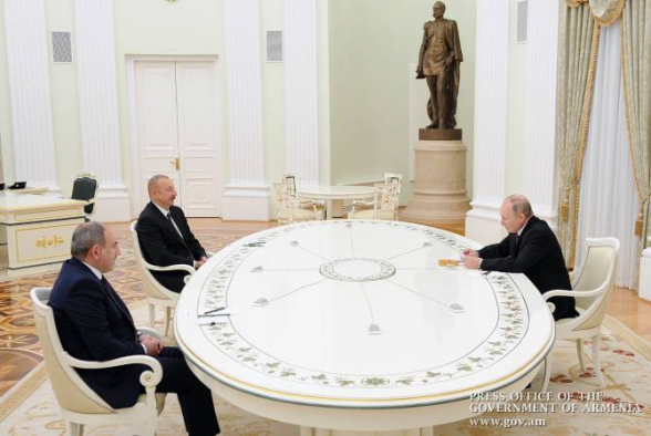 Текст совместного заявления по итогам встречи Пашиняна, Путина и Алиева