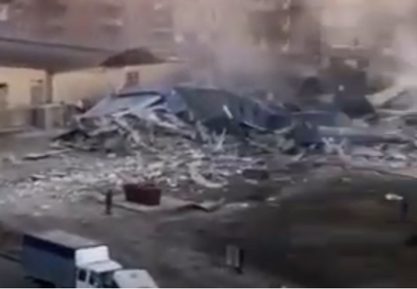 Во Владикавказе прогремел мощный взрыв (видео)
