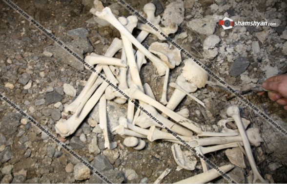 Մասիս քաղաքի կենտրոնական գերեզմանատան կից տարածքում հայտնաբերվել են մարդկային ոսկորներ