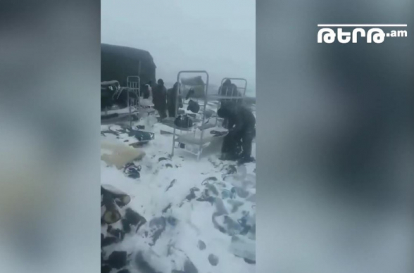 Լիսագոր գյուղի տարածքում հերթապահող զինծառայողների վրանները քամին քշել է, սառմանիքին մնացել են դրսում․ զինծառայողի մայր (տեսանյութ, լուսանկար)