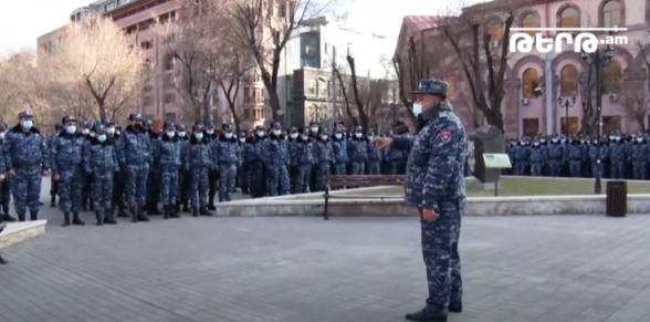 Ընդդիմության երթից առաջ Ոստիկանությունը մեծ ուժեր է կենտրոնանցրել տարածքում, տրվում են հրահանգներ