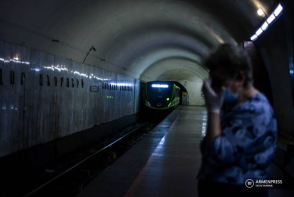 Համավարակի հետևանքով 2020-ին Երևանի մետրոպոլիտենի ուղևորահոսքը կիսով չափ կրճատվել է