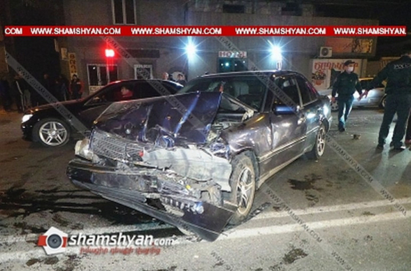 Շղթայական ավտովթար Երևանում. բախվել են 2 Mercedes-ները, Kia-ն ու Renault-ը. կան վիրավորներ
