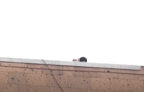 На крышах правительственных зданий снова снайперы (видео)