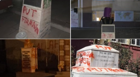 Թուրքիայում 1 օրում Աթաթուրքի արձանների պղծման 3 դեպք է գրանցվել (լուսանկար)
