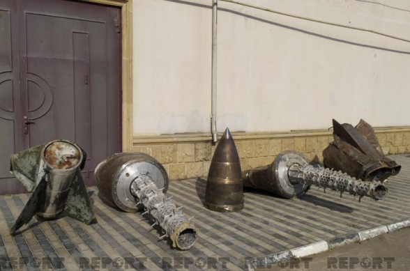 «Հայաստանի կողմից կիրառված» «Իսկանդեր» հրթիռների բեկորները ցուցադրել են Բաքվում