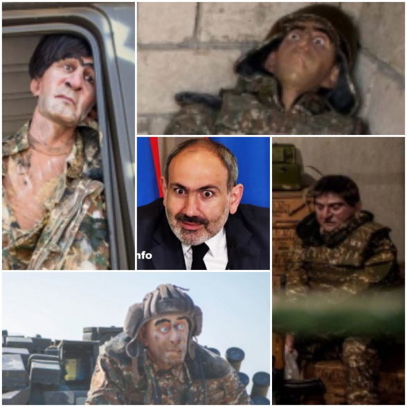 Իլհամ Ալիևը հայ «զինվորին» պատկերել է Նիկոլի դեբիլ դեմքով