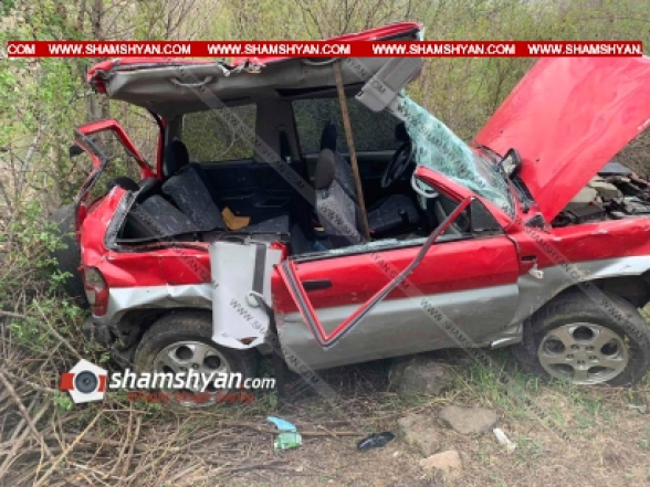 Վայոց Ձորի մարզում Mitsubishi Pajero-ն, մոտ 40 մետր գլորվելով, հայտնվել է ձորում. կան վիրավորներ