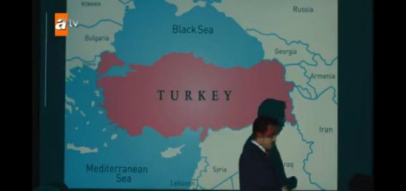 Թուրքական սերիալում ցուցադրված քարտեզում Արցախը և Ադրբեջանը ներկայացվել են որպես Հայաստան (լուսանկար)