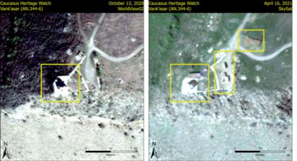 Ծանր տեխնիկա է բերվել. Caucasus Heritage Watch-ն ահազանգել է Արցախում Վանքասար հայկական եկեղեցու հնարավոր վտանգի մասին