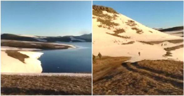 Азербайджанцы опубликовали видео, сделанное у Черного озера в Сюникском марзе Армении