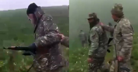 На территории Армении вновь произошел инцидент между азербайджанскими и армянскими военными (видео, 18+)
