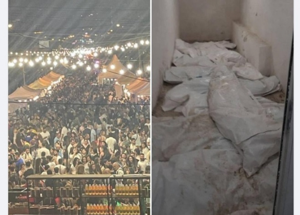 Սարյանի գինու փառատոն, դիահերձարանի նկուղում պարկերով դիակներ, գերեվարված ու սկոտչով ձեռք ու բերան կապած զինվորներ