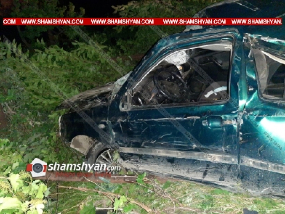 Տավուշի մարզում 33-ամյա վարորդը Volkswagen-ով բախվել է գազատար խողովակին. կա 1 զոհ, 1 վիրավոր