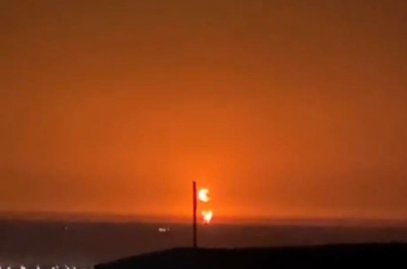 Կասպից ծովի ադրբեջանական հատվածում խոշոր հրդեհ է բռնկվել (տեսանյութ)