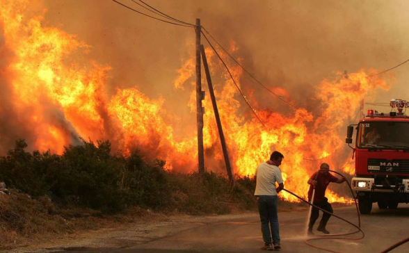 На Кипре тушат самый крупный в новейшей истории острова природный пожар