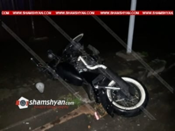 30-ամյա մոտոցիկլավարը Վանաձորում կողաշրջվել է և տեղում մահացել