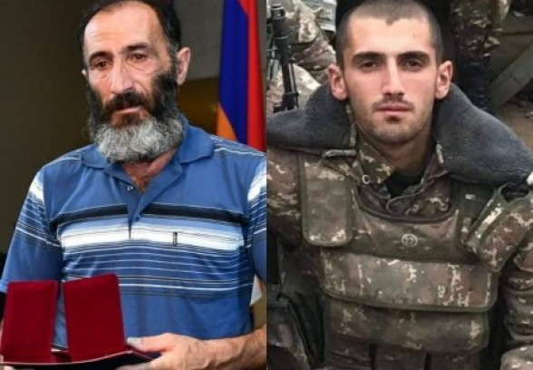 Լուսանկարում ավագ սերժանտ Անանիա Արամյանի հայրն է․Անանիան այն վաշտի մեջ էր, որին Ակնայից ուղարկել էին արդեն գրավված Հադրութ