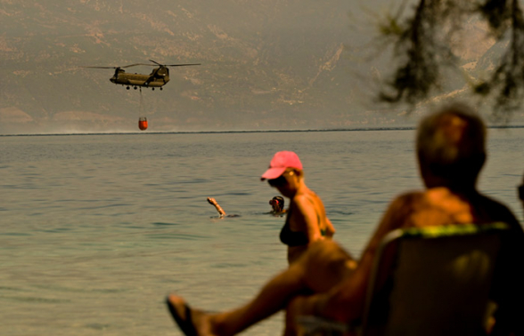 В Греции из-за рекордной жары вспыхнули крупные пожары