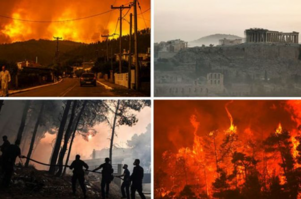 «Բախվել ենք աննախադեպ չափերի բնական աղետի». Հունաստանի վարչապետը հայտնել է վերջին մի քանի օրում երկրում մոտ 600 հրդեհի մասին (լուսանկար)