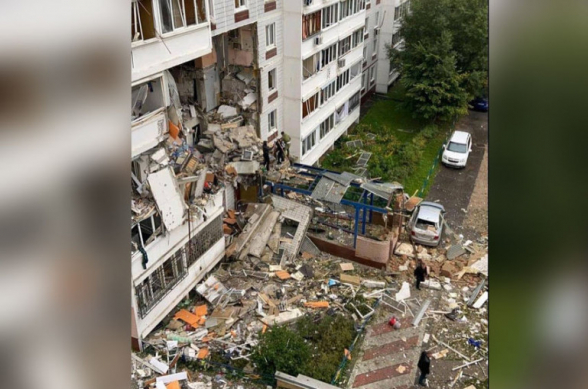 Մերձմոսկվայում տեսախցիկը ֆիքսել է բնակելի շենքում կենցաղային գազի պայթյունի պահը (տեսանյութ)