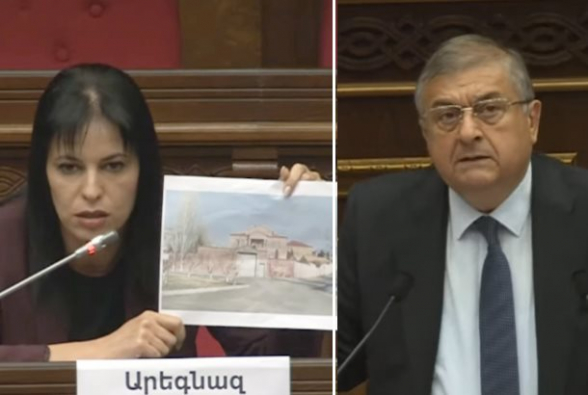 Ինչպես է Ջհանգիրյանը «համեստ միջոցներով» «գոմ» կառուցել. Արեգնազ Մանուկյանի հարցադրումը (տեսանյութ)