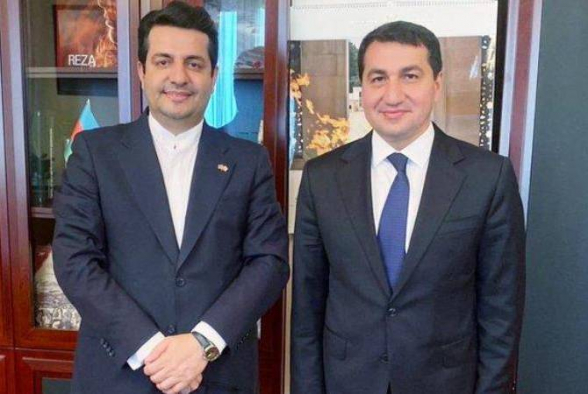 Կրկին հանդիպել են Ադրբեջանի նախագահի օգնականն ու Ադրբեջանում Իրանի դեսպանը
