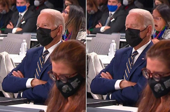 Բայդենը «քնել» է Գլազգոյում կլիմայի հարցով համաժողովի ժամանակ