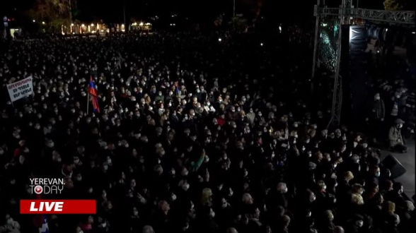 «Հայաստան» դաշինքի հրավիրած դիմադրության հանրահավաքը Ազատության հրապարակում (տեսանյութ)