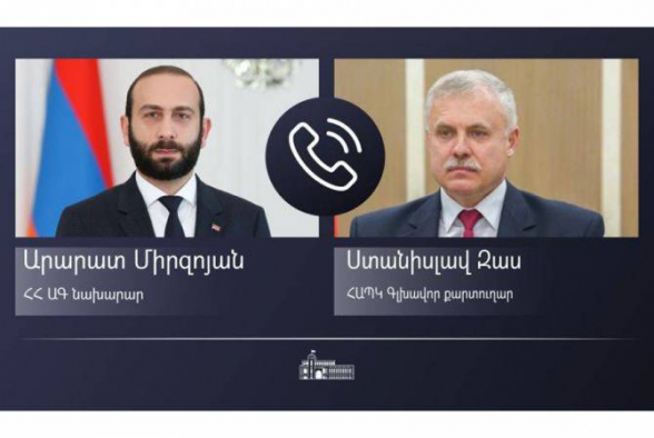 Мирзоян и Зась обсудили рассмотрение возможных шагов ОДКБ с целью стабилизации ситуации в восточной приграничной зоне Армении