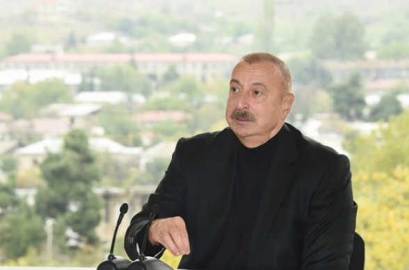 Алиев считает, что «Зангезурский транспортный коридор становится реальностью»