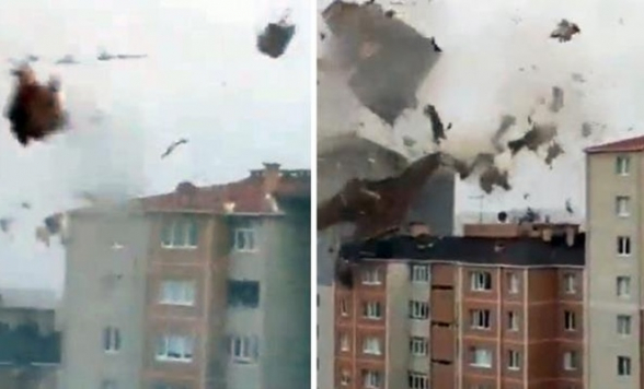 На Стамбул обрушился мощный ураган: есть погибшие (видео)