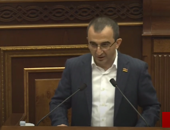 «Свободу Арушаняну и Парамазяну»: депутат резюмировал текст своей присяги призывом (видео)