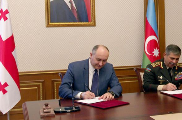 Ադրբեջանի և Վրաստանի պաշտպանության նախարարները ստորագրել են 2022 թ․ երկկողմ համագործակցության ծրագիրը