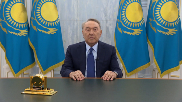 Назарбаев обратился к жителям Казахстана (видео)
