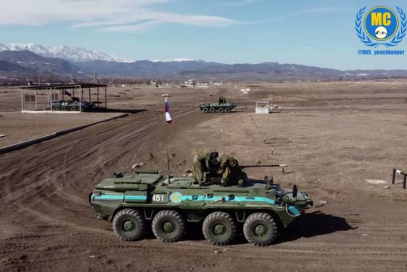 Российские миротворцы выполнили упражнения стрельб на полигоне в Республике Арцах