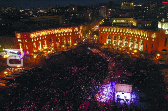 Всеармянское факельное шествие в Цицернакаберд (видео)