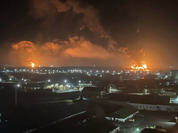 На двух нефтяных объектах в Брянске произошли пожары