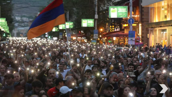 Шествие Движения сопротивления с высоты птичьего полета