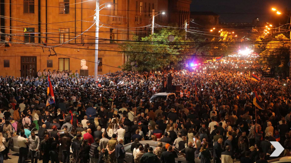 Митинг и шествие Движения сопротивления (кадры с дрона)