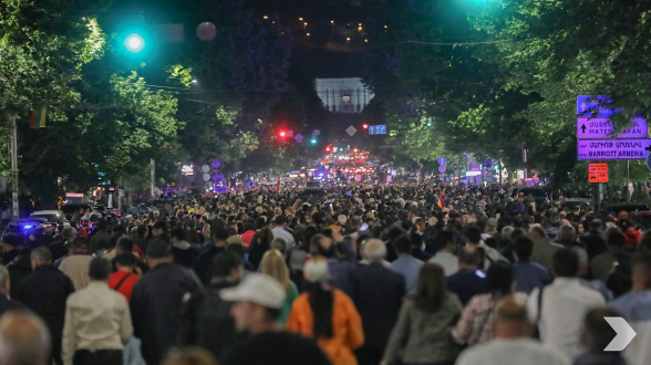 Митинг и шествие Движения сопротивления (кадры с дрона)