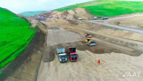 Азербайджан строит автомобильную трассу Физули-Гадрут (фото)