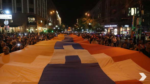 «Դիմադրություն» շարժման հանրահավաքն ու քայլերթը` երկնքից (տեսանյութ)