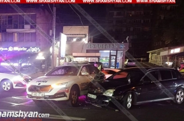 Ոչ սթափ վարորդը Opel-ով մխրճվել է օրինախախտ BMW-ին հետապնդող պարեկների ավտոմեքենայի մեջ