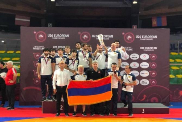 Борец Лева Геворгян – победитель молодежного чемпионата Европы: Армения на втором месте в общекомандном зачете