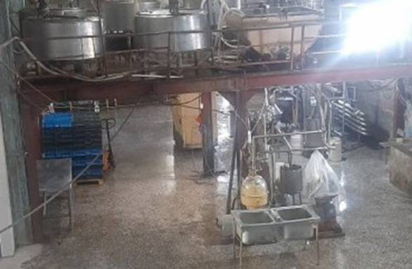 Կասեցվել է կաթնամթերքի արտադրամասի արտադրական գործունեությունը