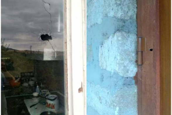 Ադրբեջանական կողմի կրակոցների արդյունքում վնասվել է Կարմիր Շուկայի բնակչի տան պատուհանը և մուտքի դուռը
